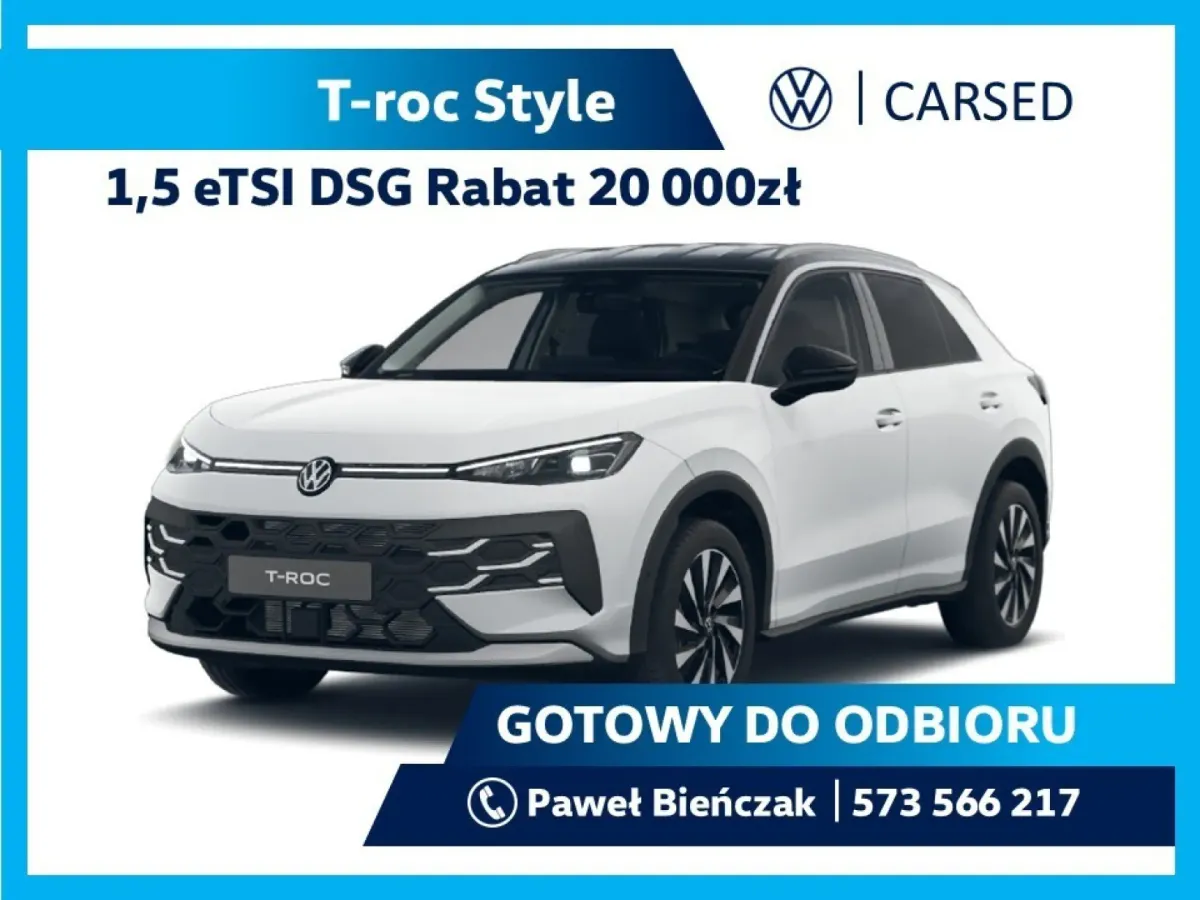 Volkswagen T-Roc Style 1.5 eTSI 116 KM DSG 2026