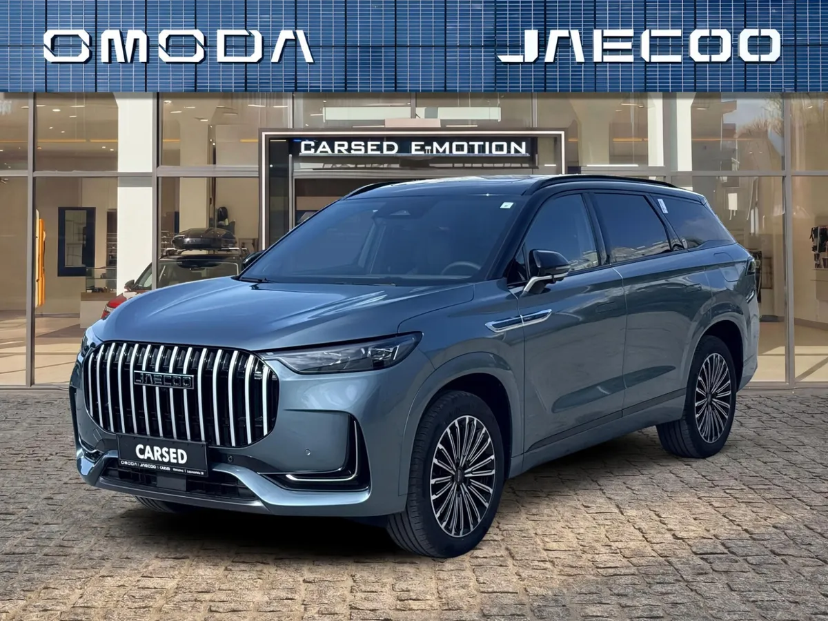Jaecoo 8 PHEV Premium-7 os. 1.5 TGDI 428 KM 3DHT AWD Carbon Black & Olive Gray (ZK) Czarna skórzana 2026