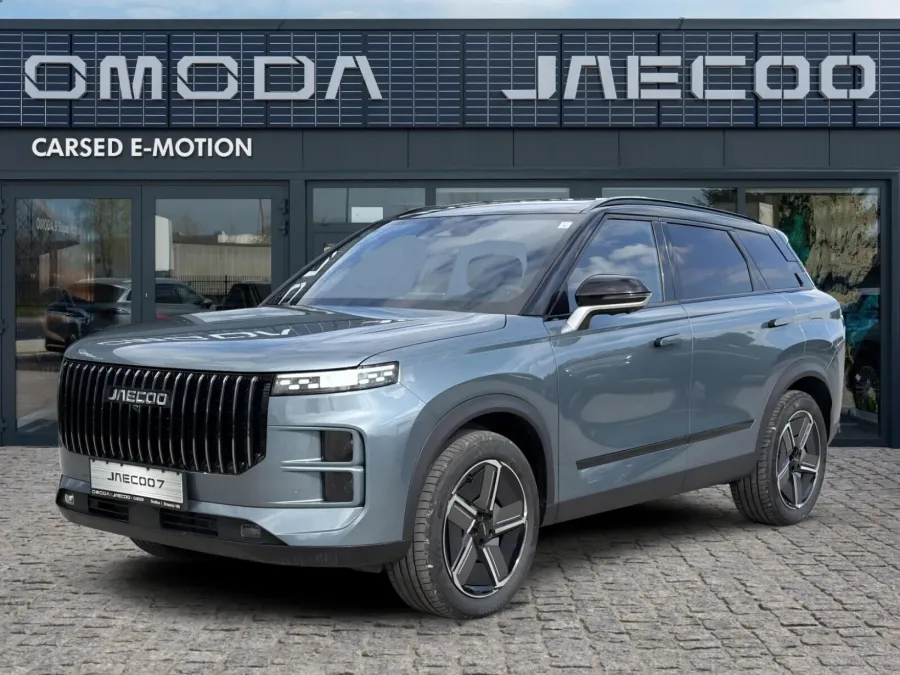 Jaecoo 7 Hybrid Exclusive 1.5 TGDI 224 KM 1DHT FWD Carbon Black & Olive Gray (ZK) Czarna skórzana 2026