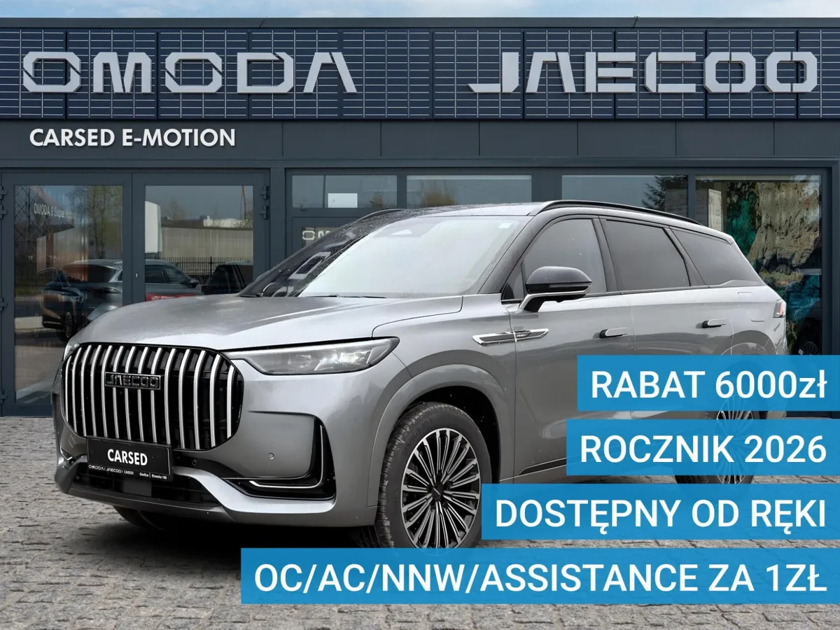 Jaecoo 8 PHEV Premium-7 os. 1.5 TGDI 428 KM 3DHT AWD Carbon Black & Iridium Silver (ZL) Czarna skórzana 2026